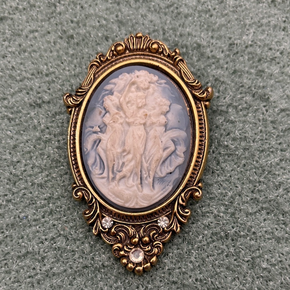 Brooch, Three Muses (Graces) Faith Hope Charity B